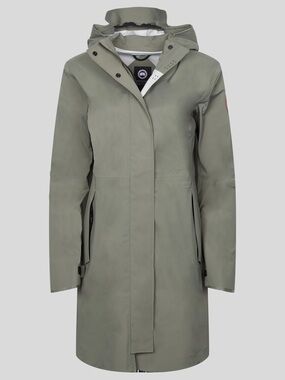Canada Goose Women’s Hooded Rain Parka - Olive Green